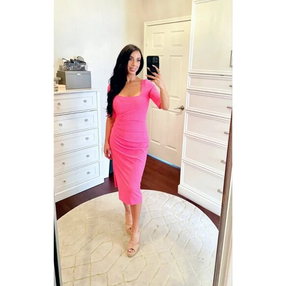 Black Halo Salvanna Pink Sheath Dress – Women’s Size 8 - Picture 10 of 10